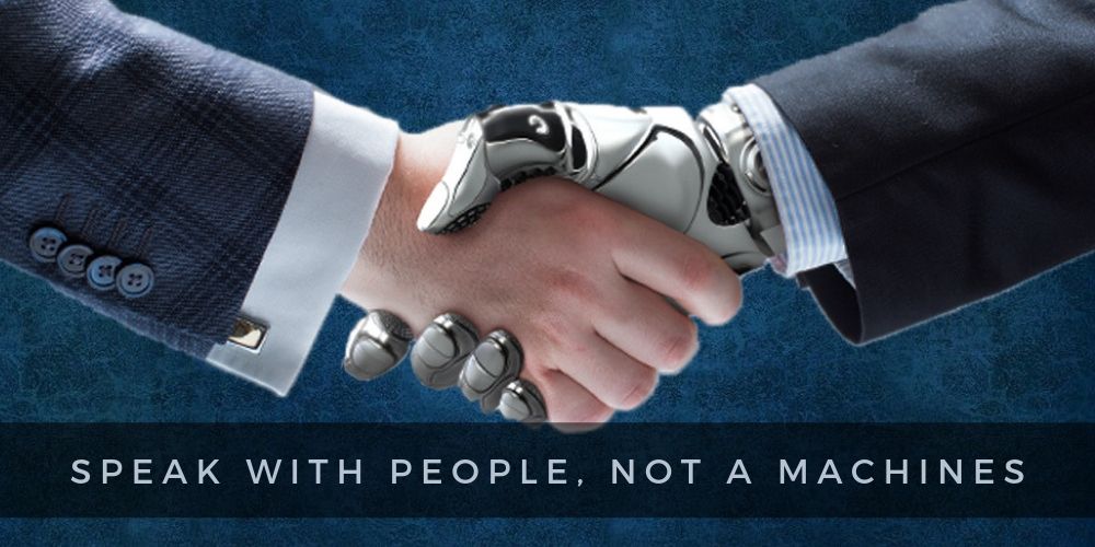 Speak with the People, Not a Machines